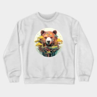 Grizzly Bear Animal World Predator Wild Nature Wilderness Crewneck Sweatshirt